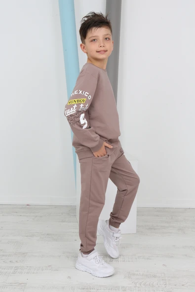 Toontoy Erkek Çocuk Just Tnty Baskılı Eşofman Takım - 2