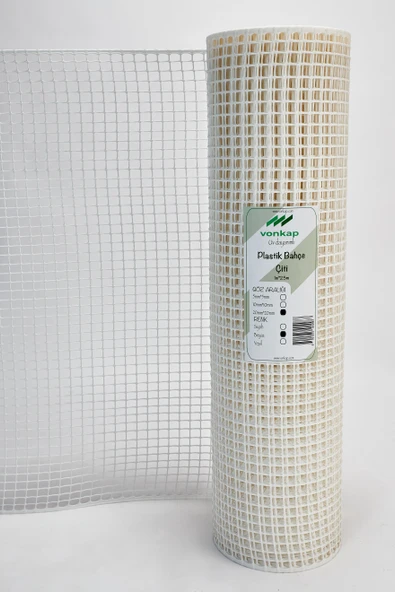 Vonkap Beyaz Balkon Filesi - 1x3 m | 20 mm Gözlü Kedi ve Köpek Koruma Filesi | Evcil Hayvan Güvenlik Filesi - Resim 4