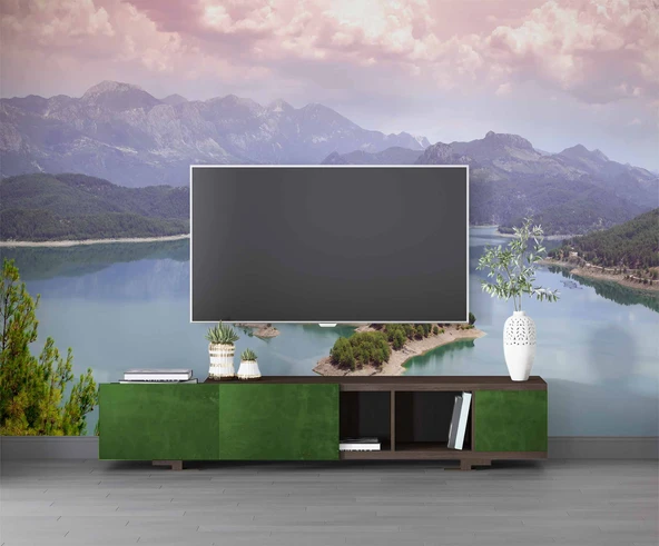 Burdur Karacaören Gölü Manzaralı Duvar Kağıdı - Resim 3