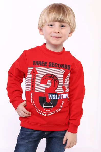 Toontoy Erkek Çocuk 3 Vıolatıon Baskılı Sweatshirt - 8