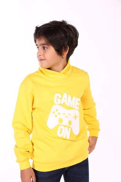 Toontoy Erkek Çocuk Pamuklu Kabartma Baskılı Sweatshirt - 8