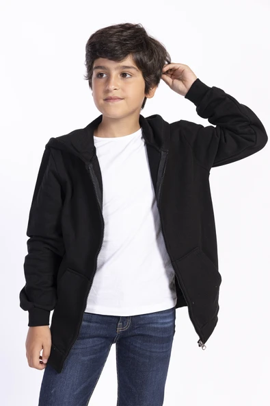 Toontoy Kız Ve Erkek Çocuk Kanguru Cepli Hırka - 7