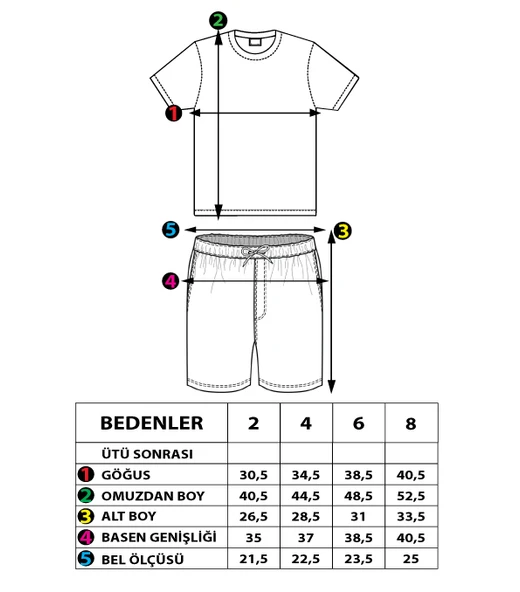 Toontoy Erkek Çocuk Garni Detaylı Nakışlı Takım - 2