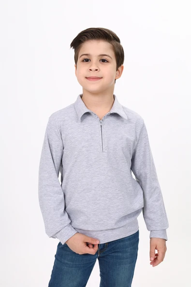 Toontoy Erkek Çocuk Polo Yaka Sweatshirt - 3
