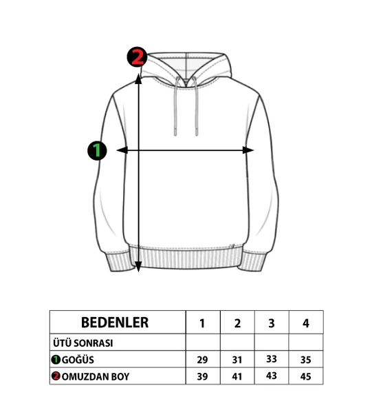 Toontoy Erkek Çocuk Kapüşonlu Garni Detaylı Sweatshirt - 4