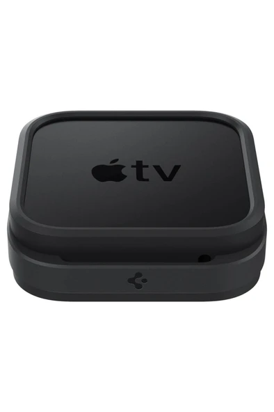 Spigen Apple TV 4K Kılıf Mount Silicone Fit (Silikon) Black - AMP03785 - 3