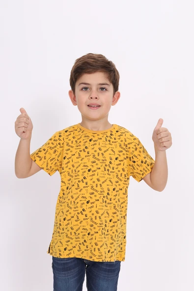 Toontoy Erkek Çocuk Komple Baskılı Tişört - Resim 7