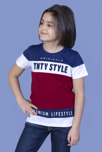 Toontoy Erkek Çocuk Garnili TNTY Nakışlı Tişört