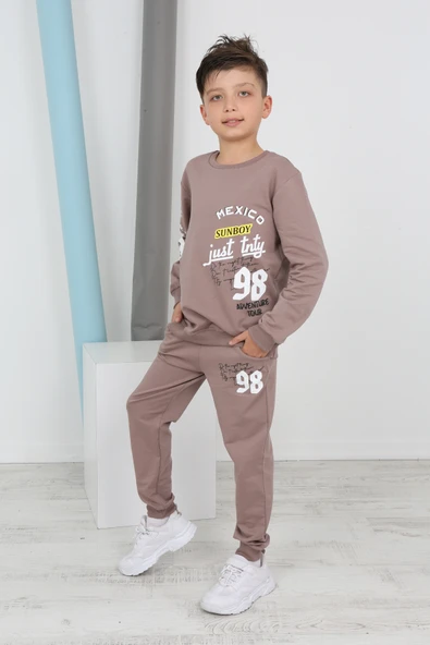 Toontoy Erkek Çocuk Just Tnty Baskılı Eşofman Takım - 3