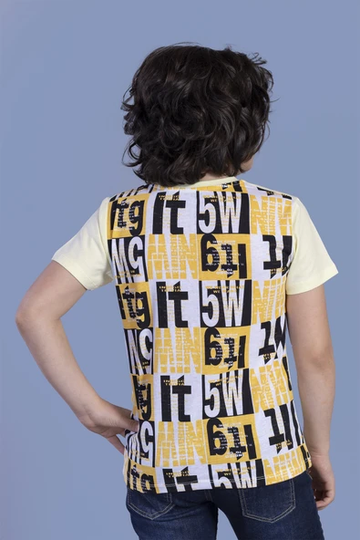 Toontoy Erkek Çocuk No Racısm Black  Baskılı Tişört - Resim 3