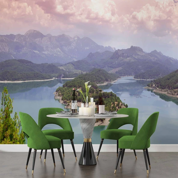 Burdur Karacaören Gölü Manzaralı Duvar Kağıdı - Resim 5