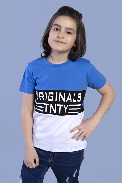 Toontoy Erkek Çocuk Garni Detaylı Baskılı Tişört - 6
