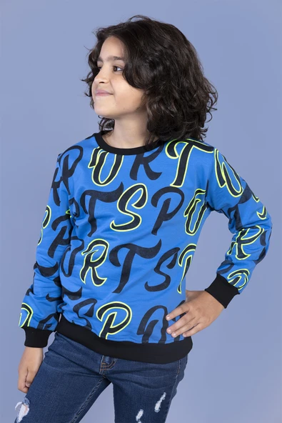 Toontoy Erkek Çocuk Komple Baskılı Sweatshirt - 9