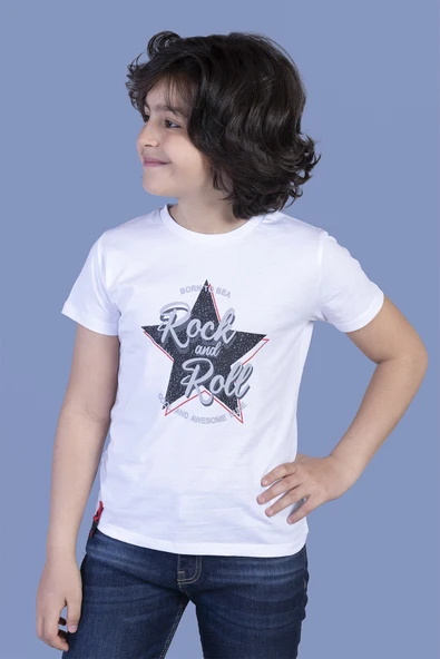 Toontoy Erkek Çocuk Yıldız Baskılı Tişört - 5