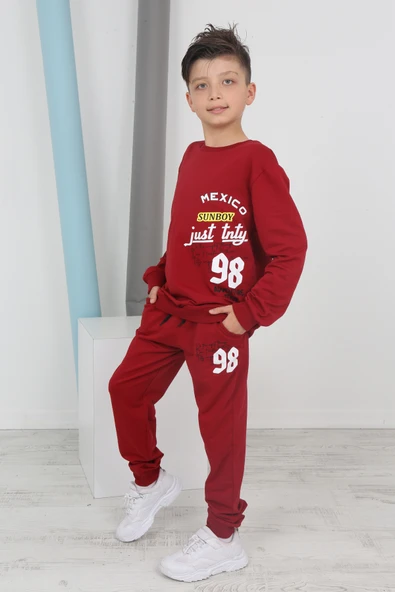 Toontoy Erkek Çocuk Just Tnty Baskılı Eşofman Takım - 11