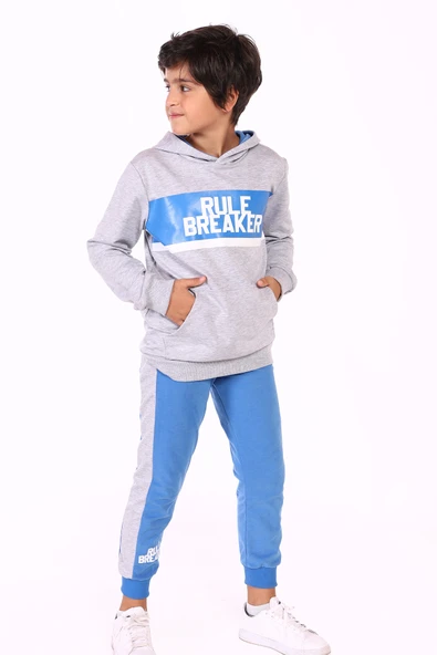 Toontoy Erkek Çocuk Rule Breaker Baskılı Eşofman Takım - 10