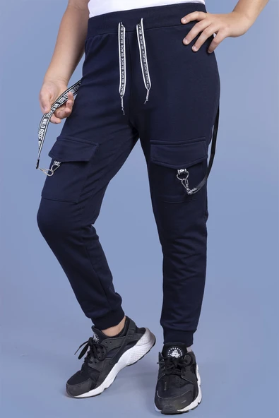 Toontoy Erkek Çocuk Kargo Cepli Jogger Eşofman Alt - Resim 7