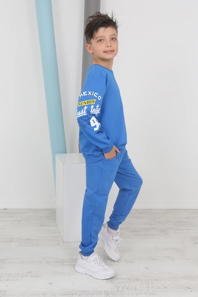 Toontoy Erkek Çocuk Just Tnty Baskılı Eşofman Takım - 10