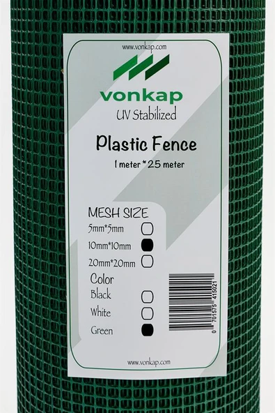 10 mm Gözlü 1x3 m | Vonkap Bahçe Çiti Kedi ve Köpek Koruma Balkon Filesi | Evcil Hayvan Güvenlik Filesi - Resim 7