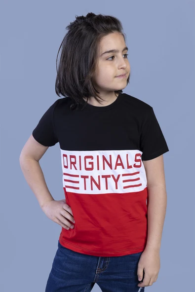 Toontoy Erkek Çocuk Garni Detaylı Baskılı Tişört - 4