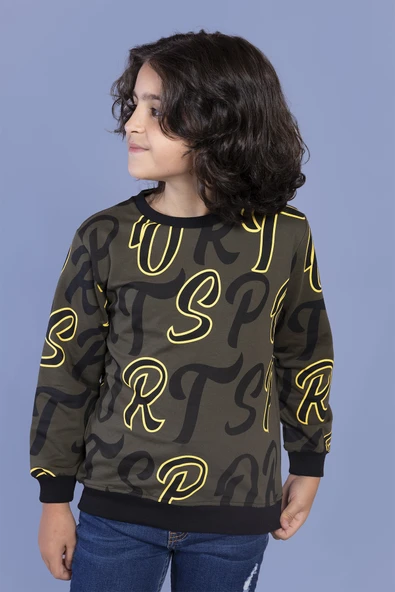 Toontoy Erkek Çocuk Komple Baskılı Sweatshirt - 7