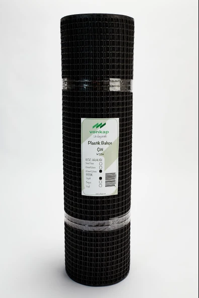 Vonkap Siyah Balkon Filesi - 1x3 m | 5 mm Gözlü Kedi ve Köpek Koruma Filesi | Evcil Hayvan Güvenlik Filesi - Resim 3