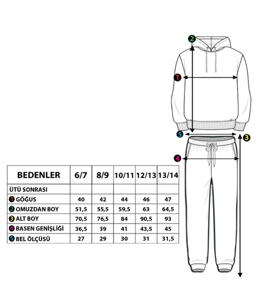 Toontoy Erkek Çocuk Kapüşonlu Baskılı EşofmanTakımı - Resim 3