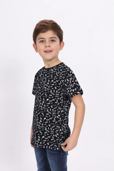 Toontoy Erkek Çocuk Komple Baskılı Tişört - Resim 12