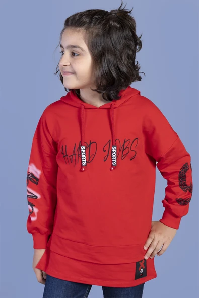 Toontoy Erkek Çocuk Kapüşonlu Baskılı Sweatshirt - Resim 6