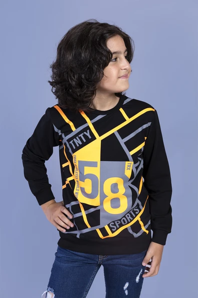Toontoy Erkek Çocuk 58 Baskılı Sweatshirt