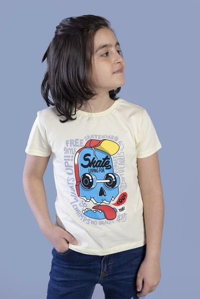 Toontoy Erkek Çocuk Skate  Baskılı Tişört - 5