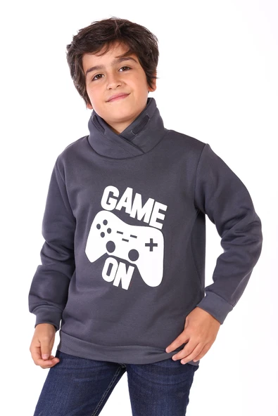 Toontoy Erkek Çocuk Pamuklu Kabartma Baskılı Sweatshirt - 3