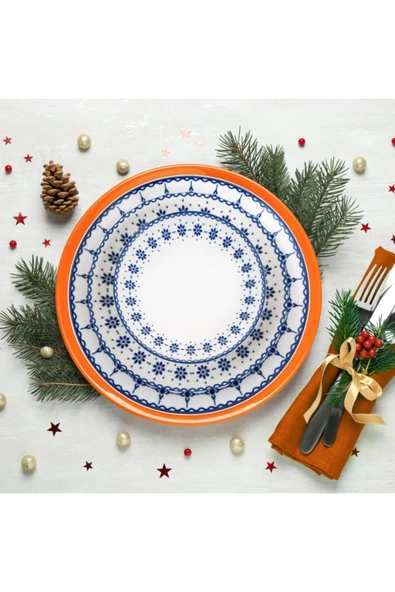 Güral Porselen Atina 24 Parça 6 Kişilik Yemek Takımı GBSATN24Y4R1614 - 2