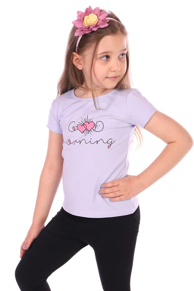 Toontoy Kız Bebek Good Morning Baskılı Tişört - 8