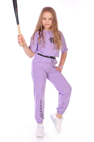 Toontoy Kız Çocuk Be Kind Baskılı Eşofman Takım - 9