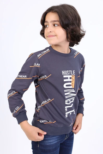 Toontoy Erkek Çocuk Baskılı Sweatshirt