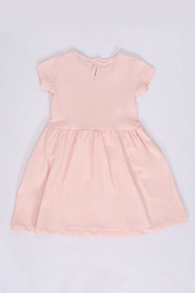 Toontoy Kız Bebek Fruit Yazılı Çilek Baskılı Elbise - 7