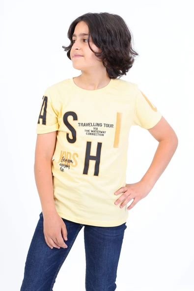 Toontoy Erkek Çocuk Fashion Baskılı Tişört - Resim 8