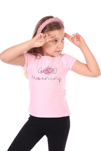 Toontoy Kız Bebek Good Morning Baskılı Tişört - 6