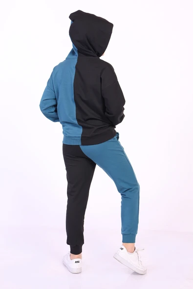 Toontoy Erkek Çocuk Kanguru Cepli Eşofman Takım - 5