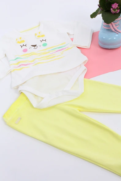 Toontoy Kız Bebek Üçlü Takım - 6