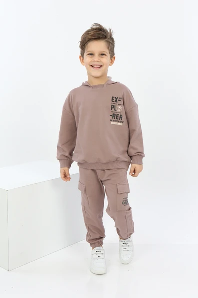 Toontoy Erkek Çocuk ExPloRer Baskılı Eşofman Takım - 10