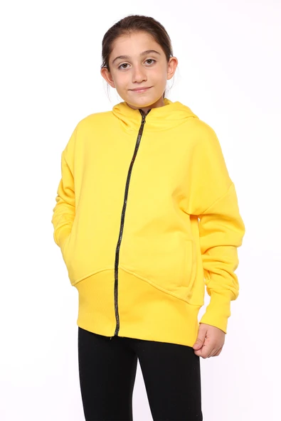 Toontoy Kız Çocuk Arkası Nakışlı İki Yanı Cepli Hırka - 7