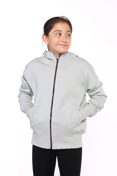 Toontoy Kız Çocuk Arkası Nakışlı İki Yanı Cepli Hırka - 5