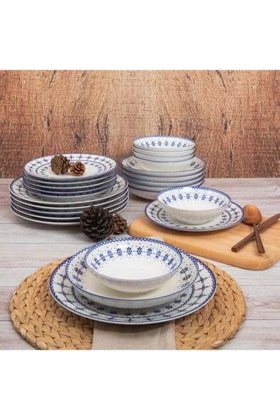 Güral Porselen Atina 24 Parça 6 Kişilik Yemek Takımı GBSATN24Y4R1614 - 4