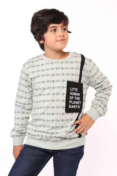 Toontoy Erkek Çocuk Cep Detaylı Baskılı Sweatshirt - 7