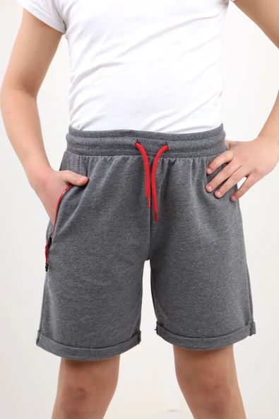 Toontoy Erkek Çocuk Arka Cep Detaylı Sport Like Tnty Nakışlı Şort - 8
