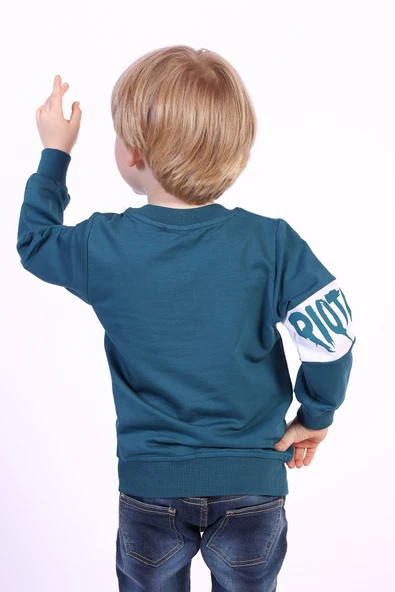 Toontoy Erkek Çocuk Ön Ve Kol Baskılı Sweatshirt - 5