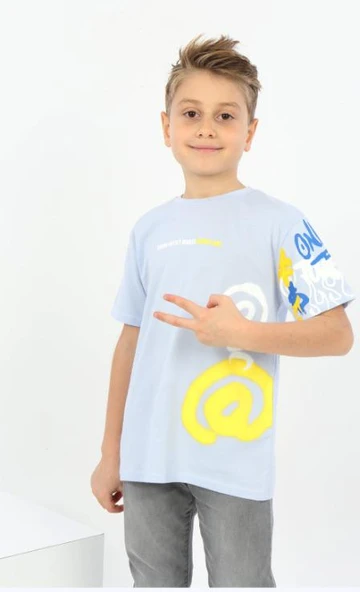 Toontoy Erkek Çocuk Soru İşareti Baskılı Tişört - 3