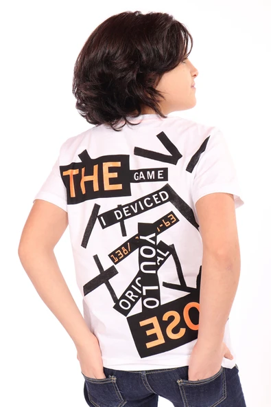 Toontoy Erkek Çocuk Göğsü Arma Detaylı Tişört - Resim 7